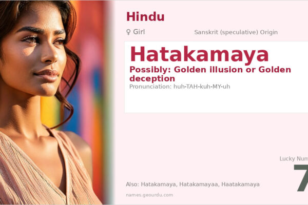 Hatakamaya Name Meaning — Origin, Gender & Details (2025)