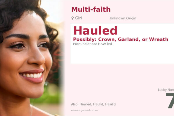 Hauled Name Meaning — Origin, Gender & Details (2025)