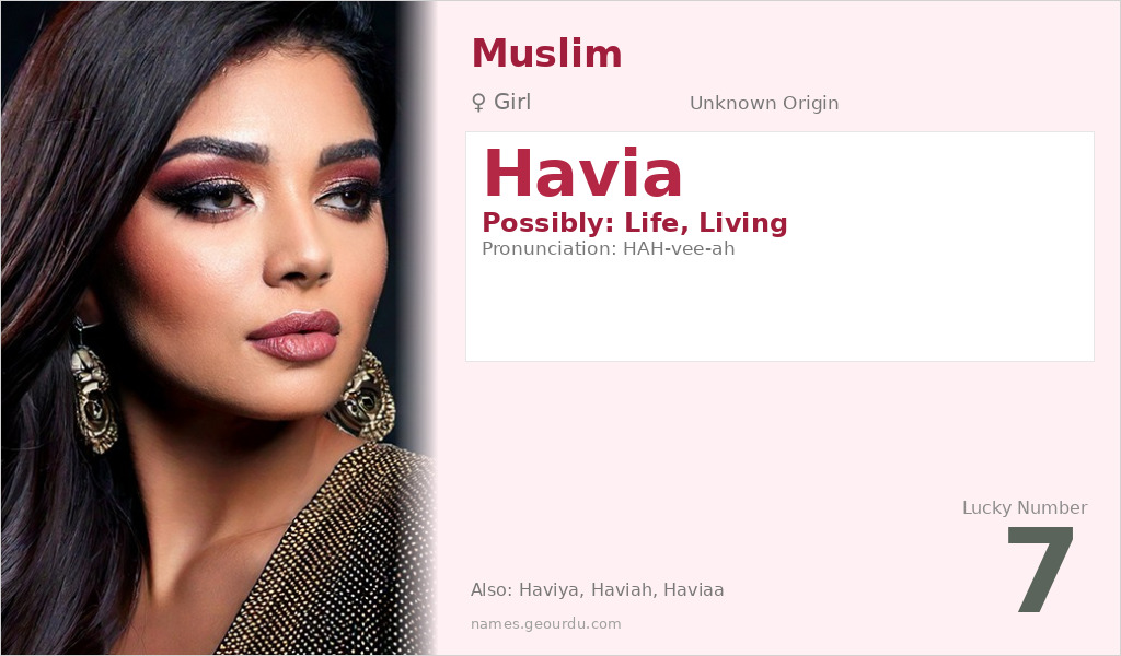 Havia Name Meaning and Details