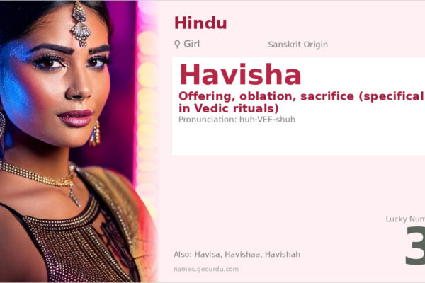 Havisha Name Meaning — Sanskrit Origin, Girl Hindu Name & Details (2025)