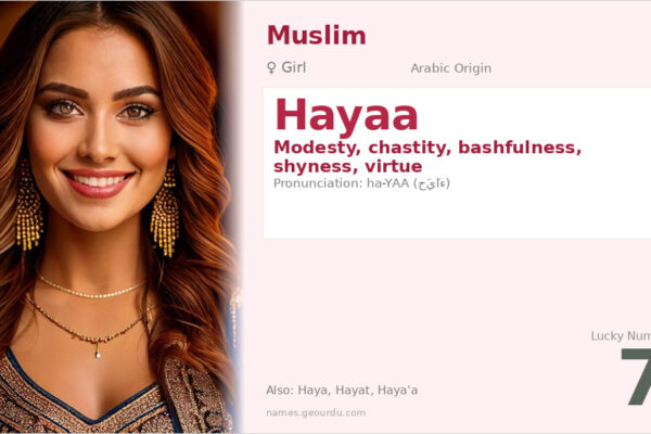 Hayaa Name Meaning — Arabic Origin, Girl Name & Islamic Significance (2025)