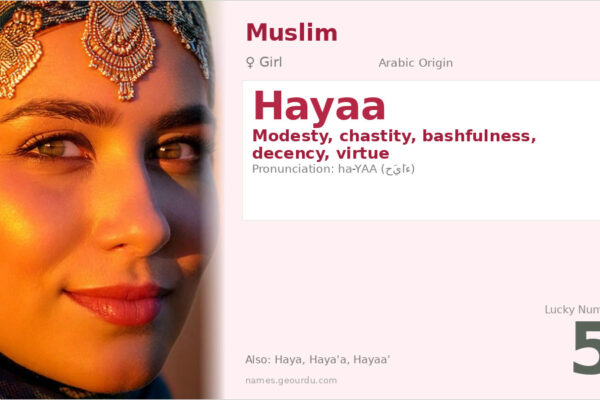 Hayaa Name Meaning — Arabic Origin, Girl Name & Islamic Significance (2025)