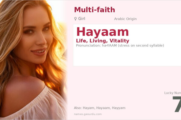 Hayaam Name Meaning — Arabic Origin, Girl’s Name & Details (2025)