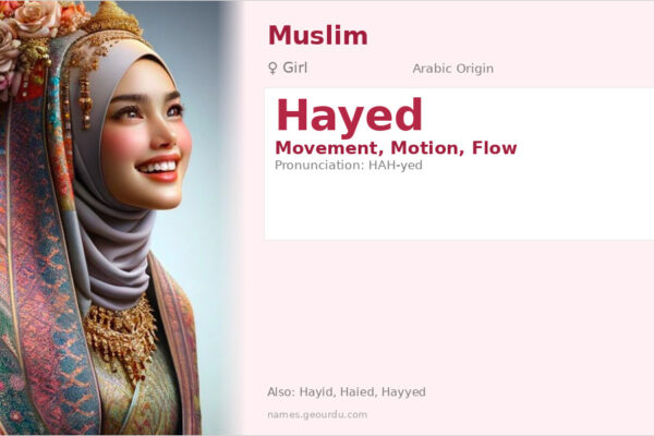 Hayed Name Meaning — Arabic Origin, Girl’s Name & Details (2025)