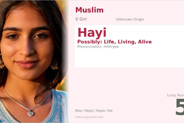 Hayi Name Meaning — Origin, Gender & Details (2025)
