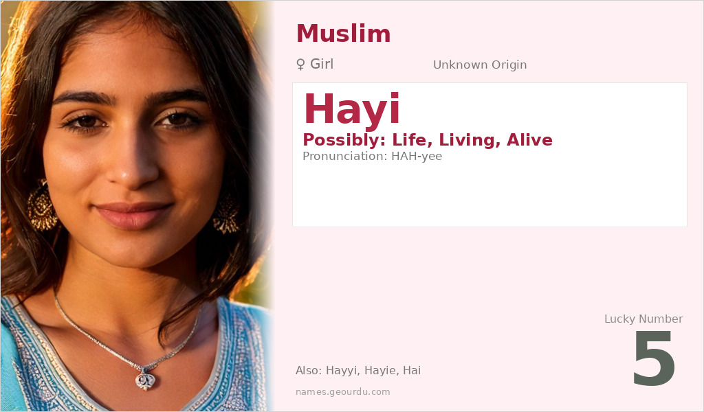 Hayi Name Meaning and Details