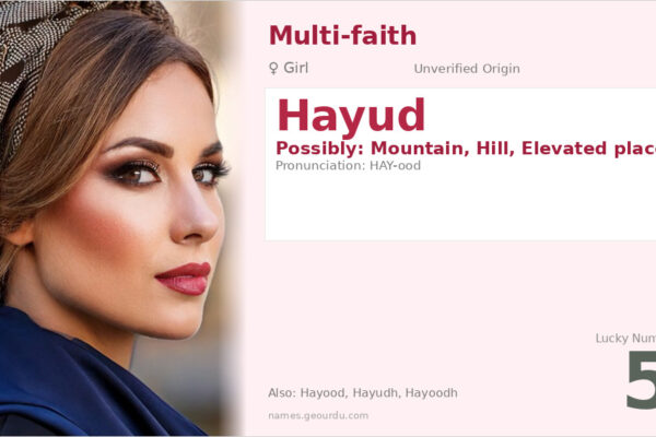 Hayud Name Meaning — Origin, Gender & Details (2025)