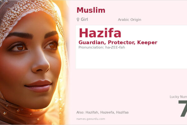 Hazifa Name Meaning — Arabic Origin, Girl Name & Details (2025)