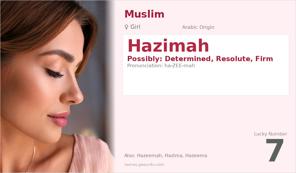 Hazimah Name Meaning and Details