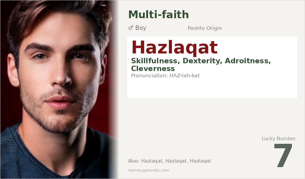 Hazlaqat Name Meaning and Details