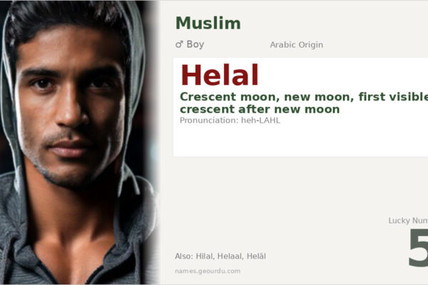 Helal Name Meaning — Arabic Origin, Boy Name & Crescent Moon Significance