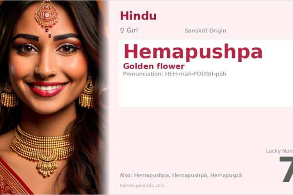 Hemapushpa Meaning — Golden Flower Name Origin & Details (2025)