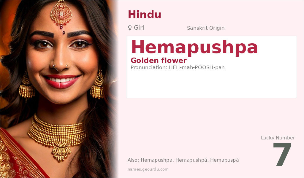 Hemapushpa Name Meaning and Details