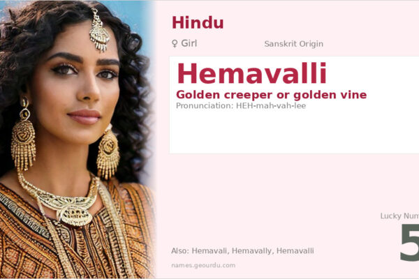 Hemavalli Meaning — Sanskrit Origin, Girl Name & Details (2025)