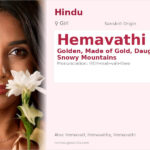 Hemavathi Name Meaning and Details