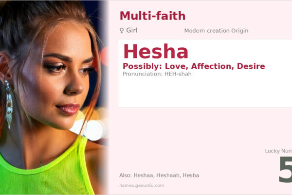 Hesha Name Meaning — Origin, Gender & Details (2025)