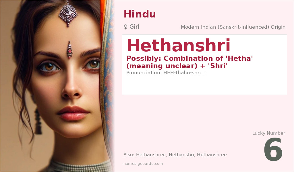 Hethanshri Name Meaning and Details