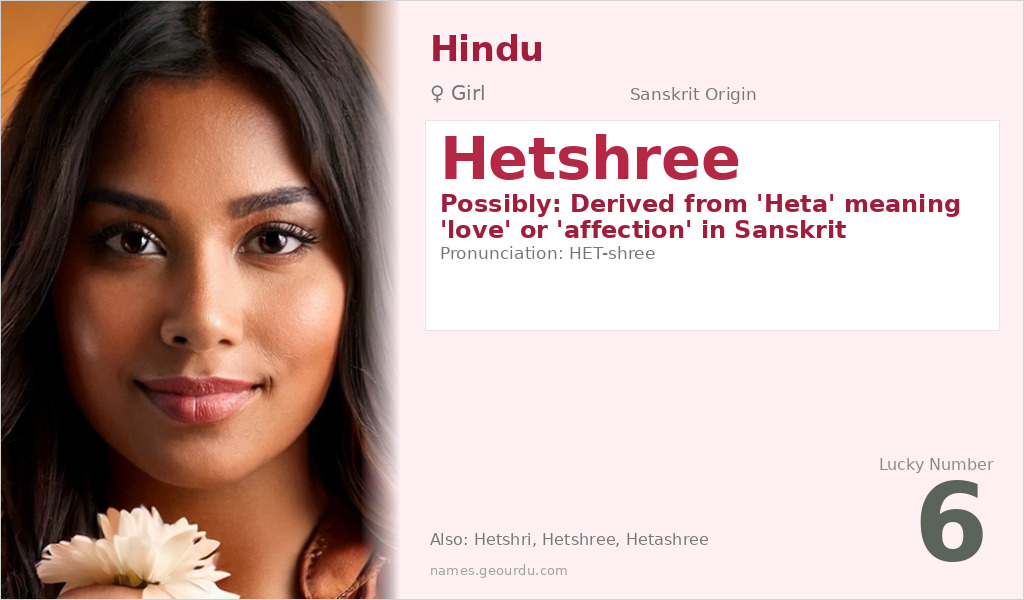 Hetshree Name Meaning and Details