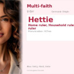 Hettie Name Meaning and Details