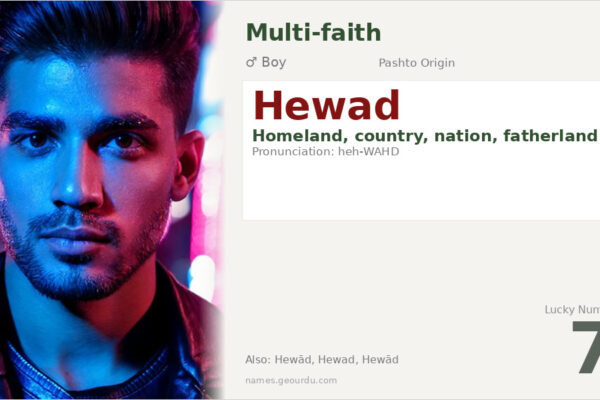 Hewad Name Meaning — Pashto Origin, Boy Name & Details (2025)