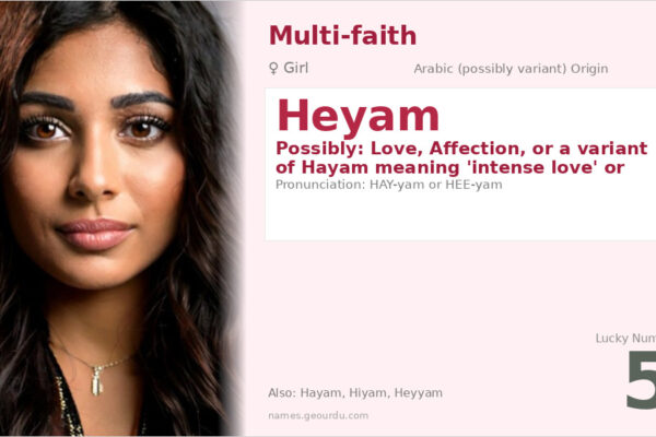 Heyam Name Meaning — Origin, Gender & Details (2025)