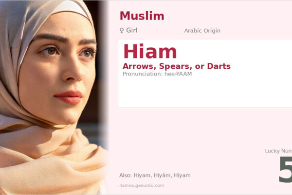 Hiam Name Meaning — Arabic Origin, Girl Name & Details (2025)