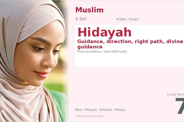 Hidayah Name Meaning — Arabic Origin, Girl & Islamic Significance (2025)