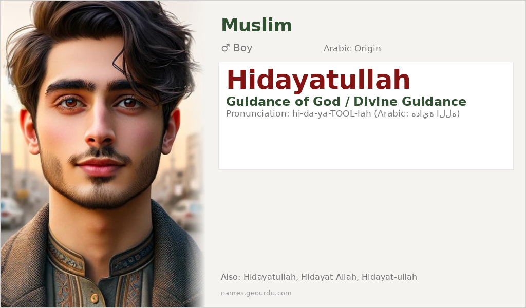 Hidayatullah Name Meaning and Details