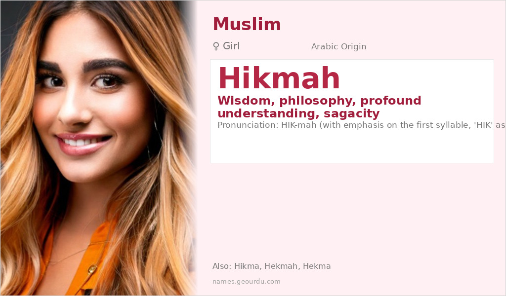 Hikmah Name Meaning and Details