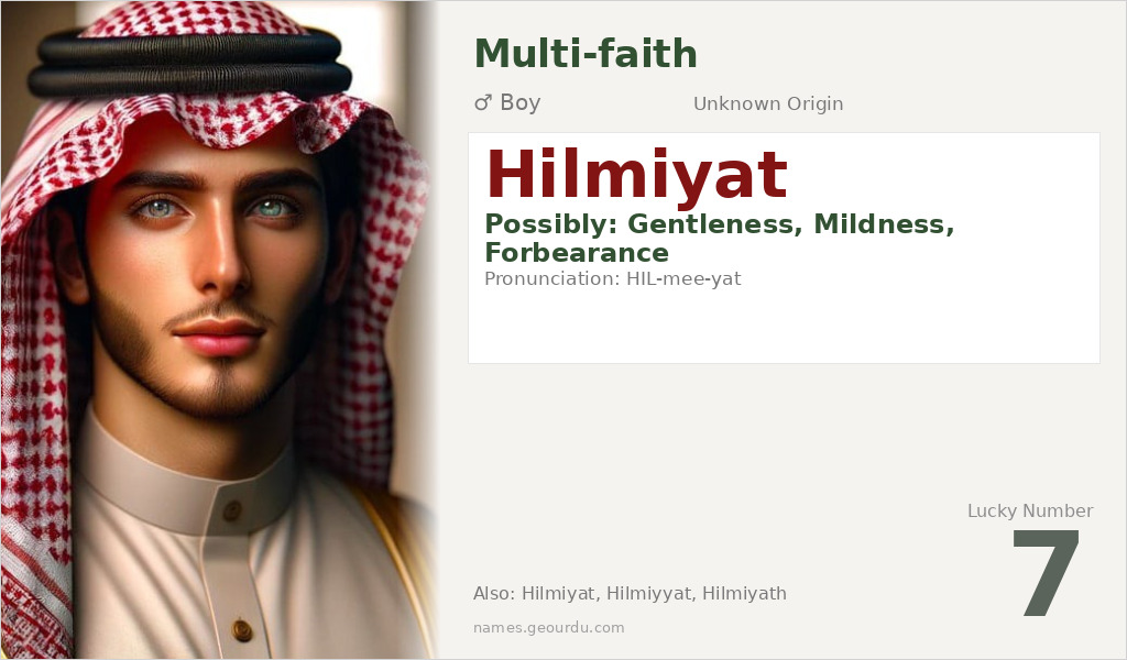 Hilmiyat Name Meaning and Details