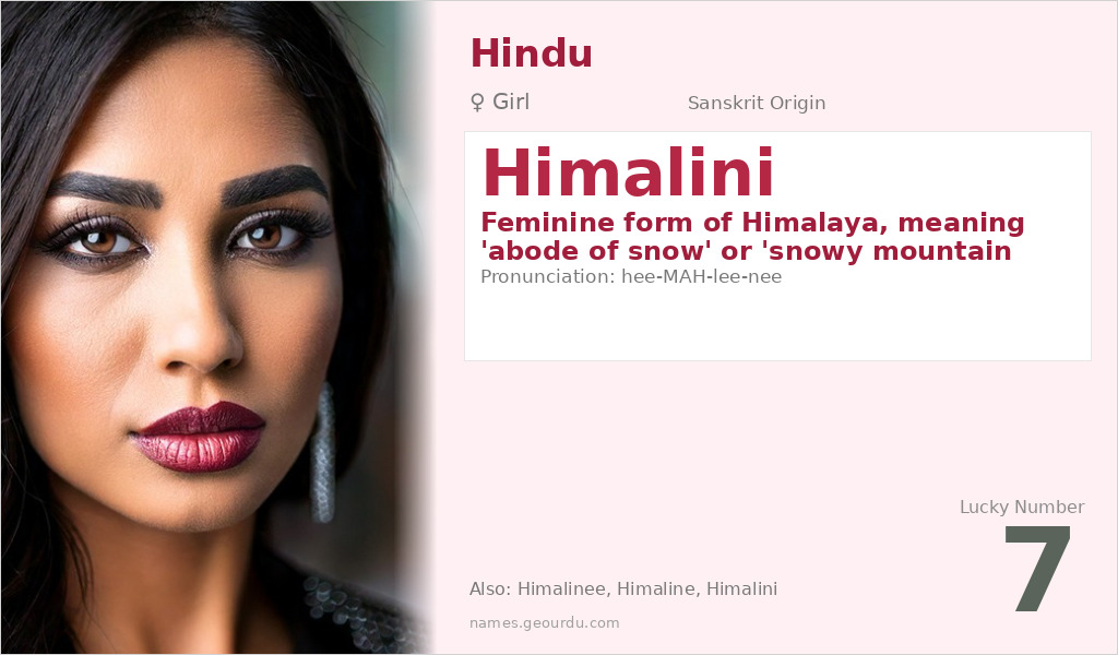 Himalini Name Meaning and Details