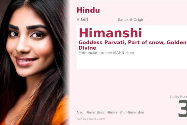 Himanshi Name Meaning — Goddess Parvati, Origin & Details (2025)
