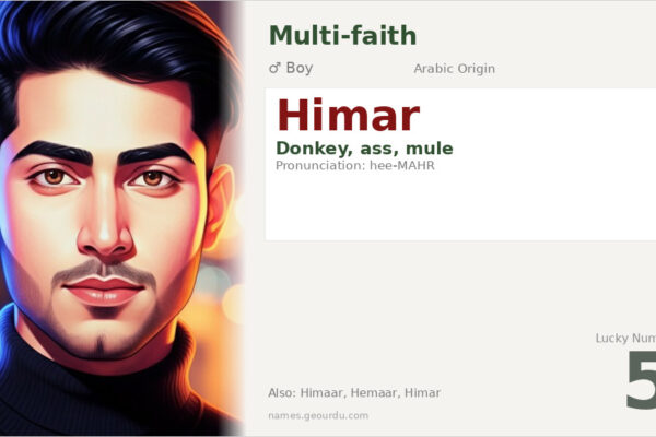 Himar Name Meaning — Arabic Origin & Why It’s Rare (2025)