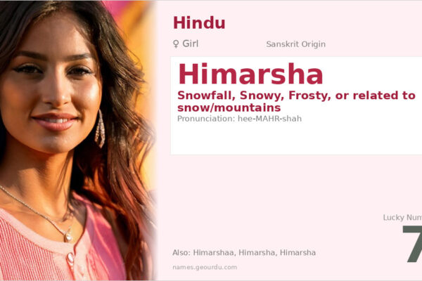 Himarsha Name Meaning — Sanskrit Origin, Girl Name & Details (2025)