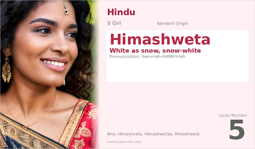 Himashweta Name Meaning and Details