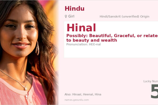 Hinal Name Meaning — Origin, Gender & Details (2025)