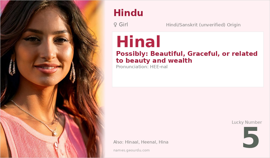 Hinal Name Meaning and Details