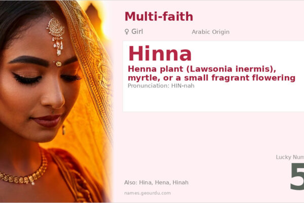Hinna Name Meaning — Origin, Gender & Details (2025)