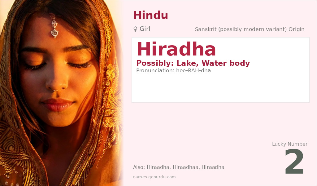 Hiradha Name Meaning and Details