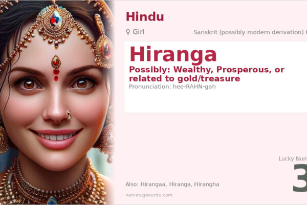 Hiranga Name Meaning — Origin, Gender & Details (2025)