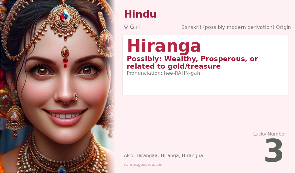 Hiranga Name Meaning and Details