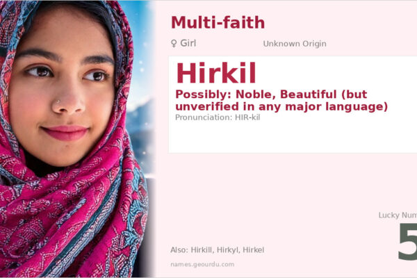 Hirkil Name Meaning — Origin, Gender & Details (2025)
