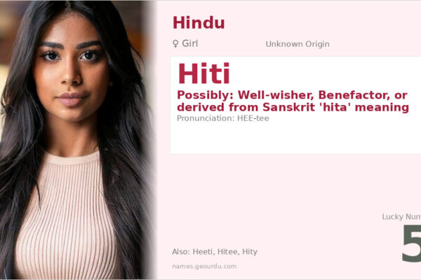 Hiti Name Meaning — Origin, Gender & Details (2025)