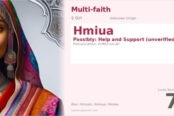 Hmiua Name Meaning — Origin, Gender & Details (2025)