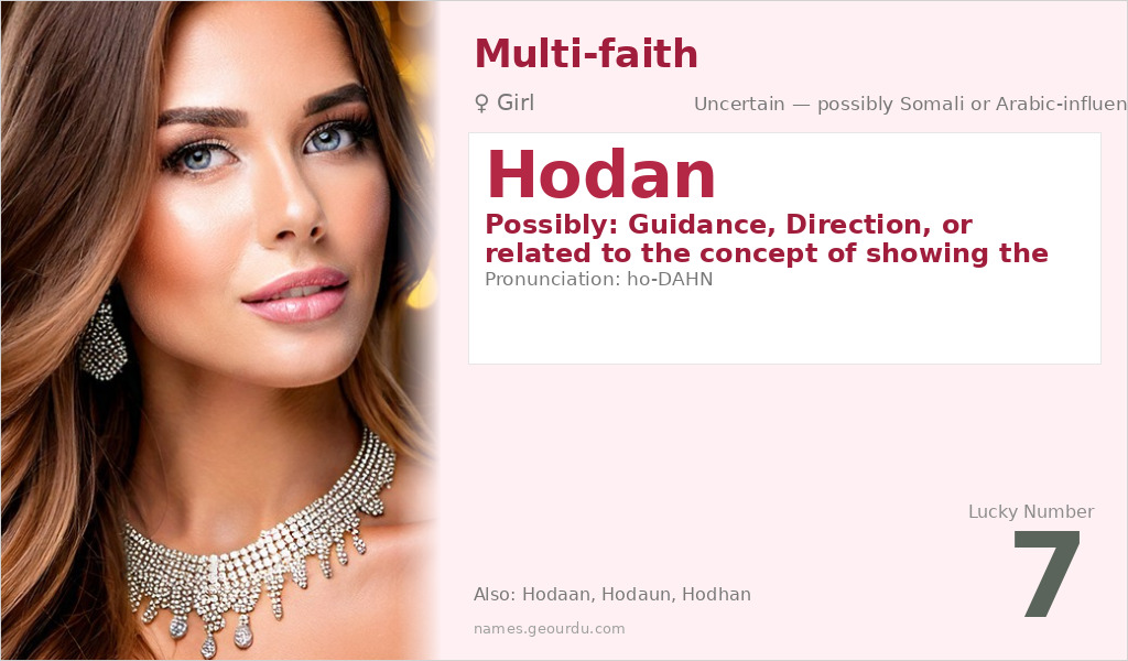 Hodan Name Meaning and Details