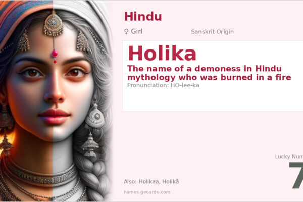 Holika Name Meaning — Hindu Mythology, Origin & Details (2025)