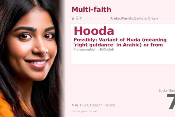 Hooda Name Meaning — Arabic & Tribal Origins, Girl Name Details (2025)