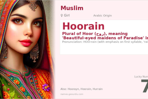 Hoorain Name Meaning — Arabic Origin, Girl Name & Islamic Significance (2025)