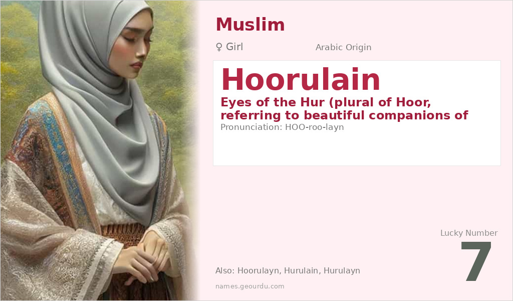 Hoorulain Name Meaning and Details