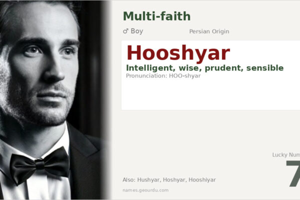 Hooshyar Name Meaning — Persian Origin, Boy Name & Details (2025)